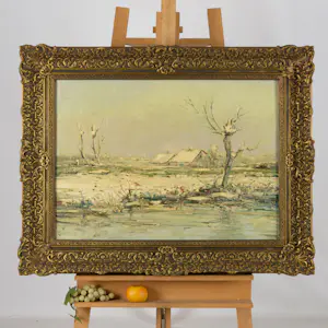 Janus Sibens - Winterlandschap kopen? Bied vanaf 100!