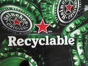 Niet of onleesbaar gesigneerd - Unieke, zeldzame Franse billboardposter Heineken kopen? Bied vanaf 1!