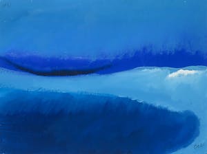 Ferd op de Coul - Gouache, Abstract landschap - Ingelijst kopen? Bied vanaf 60!