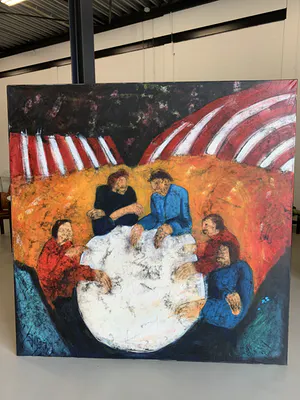 Sjer Jacobs - Bijeenkomst aan tafel kopen? Bied vanaf 1500!