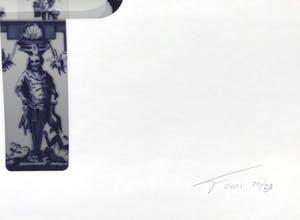 Magnus Gjoen - Delft Blue series: UZI ; Giclee print kopen? Bied vanaf 295!