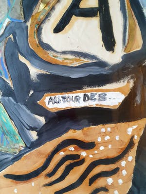 Marijke de Vries - Gemengde techniek, Golves d'ombre - Ingelijst kopen? Bied vanaf 1!