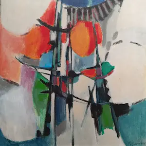 Gérard Grassère - Abstracte compositie kopen? Bied vanaf 175!