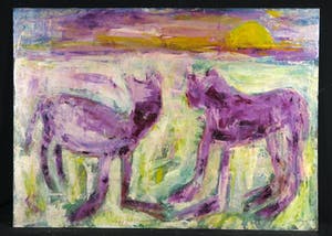 Pieter Haan - Acryl op karton, Zonder titel (Zeer Groot) kopen? Bied vanaf 1!