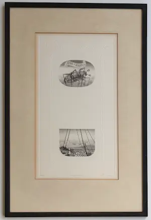 Gerard van Rooy - handgesigneerde ets/blinddruk | 'Hoogstandje' | 1970 (INGELIJST) kaufen? Bieten Sie von 70!