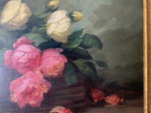 Wilhelm Schulze - Rozen olieverf op doek, gesigneerd kopen? Bied vanaf 1!