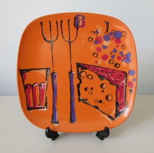 Curiosa - Zes Niftrix Ornamin Melamine ontbijt/serveerbordjes ontwerp Wiederkehr kopen? Bied vanaf 1!