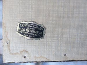 Niet of onleesbaar gesigneerd - Ets, met afgemeerde zeilschepen kopen? Bied vanaf 10!
