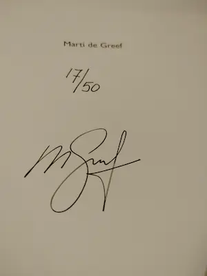 Marti de Greef - Marti de Greef - 1e uitgaves gesigneerd 17/50 kopen? Bied vanaf 1!