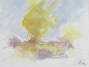 Franscz Witte - Aquarel, Landschap kopen? Bied vanaf 1!