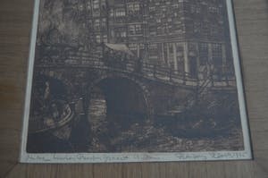 Francois Jacob Kloek - Oude huizen Prinsengracht Amsterdam. kopen? Bied vanaf 35!