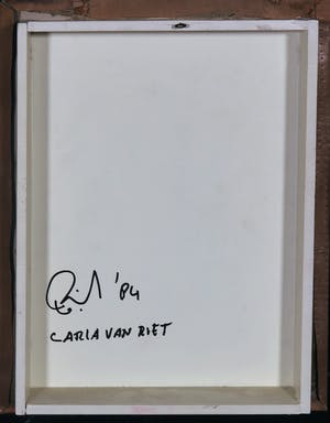 Carla van Riet - Lot van twee collages van leer, Zonder titel kopen? Bied vanaf 50!