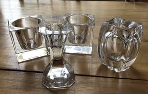 Villeroy & Boch - Kaarsenhouder plus 3 kristallen kaars en waxinelichthouders kopen? Bied vanaf 20!