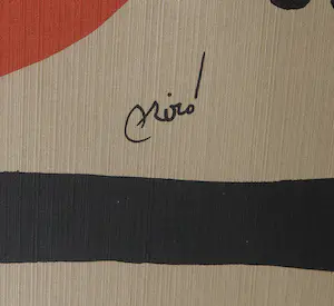 Joan Miro - Litho op synthetisch canvas, Ma de proverbis - Ingelijst kopen? Bied vanaf 350!