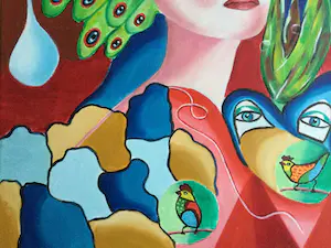 Maartje Wijngaarden - z.t. | surrealistisch olieverfschilderij kopen? Bied vanaf 75!