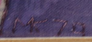 Niet of onleesbaar gesigneerd - Geborduurde textiel, Spelend Kind kopen? Bied vanaf 1!