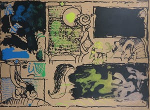 Pierre Alechinsky - Litho, Discovery of Acid (Act II) - Ingelijst kopen? Bied vanaf 1!