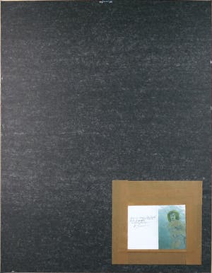 Corneille - Ingelijste pastel- en viltstifttekening, Femme et chat noir kopen? Bied vanaf 1!