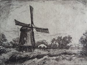 Jan Hollenberg - Koedijk - ets/aquatint kopen? Bied vanaf 10!