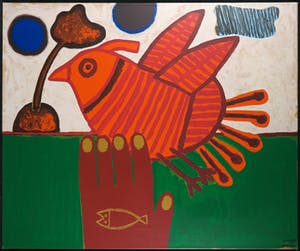 Corneille - Zeefdruk op doek (op spieraam), Zonder titel kopen? Bied vanaf 1!