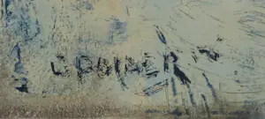 Gerrit Polder - Olieverf op hardboard, Kruipende struik - Ingelijst kopen? Bied vanaf 50!