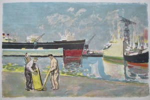 Adrien Holy - Litho Havengezicht kopen? Bied vanaf 25!