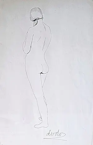 Dora van der Veen - staande naakt. kopen? Bied vanaf 49!