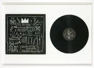 Jean-Michel Basquiat - LP-hoes, Rammellzee, K-Rob: Beat Bop - Ingelijst verkocht voor € 1!