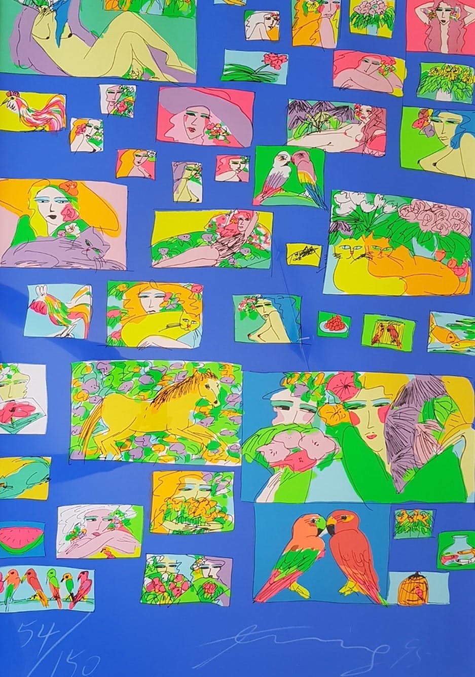 Walasse Ting - Prachtige zeefdruk (zeer groot!) kopen? Bied vanaf 425!