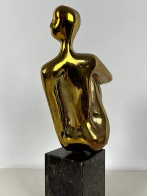 Gerard Lageman - Gepolijst brons | 'Naakte vrouw' | jaren '80 kopen? Bied vanaf 1!