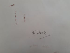 Wim Izaks - Gemengde techniek op stevig papier - Gesigneerd !!! kopen? Bied vanaf 90!