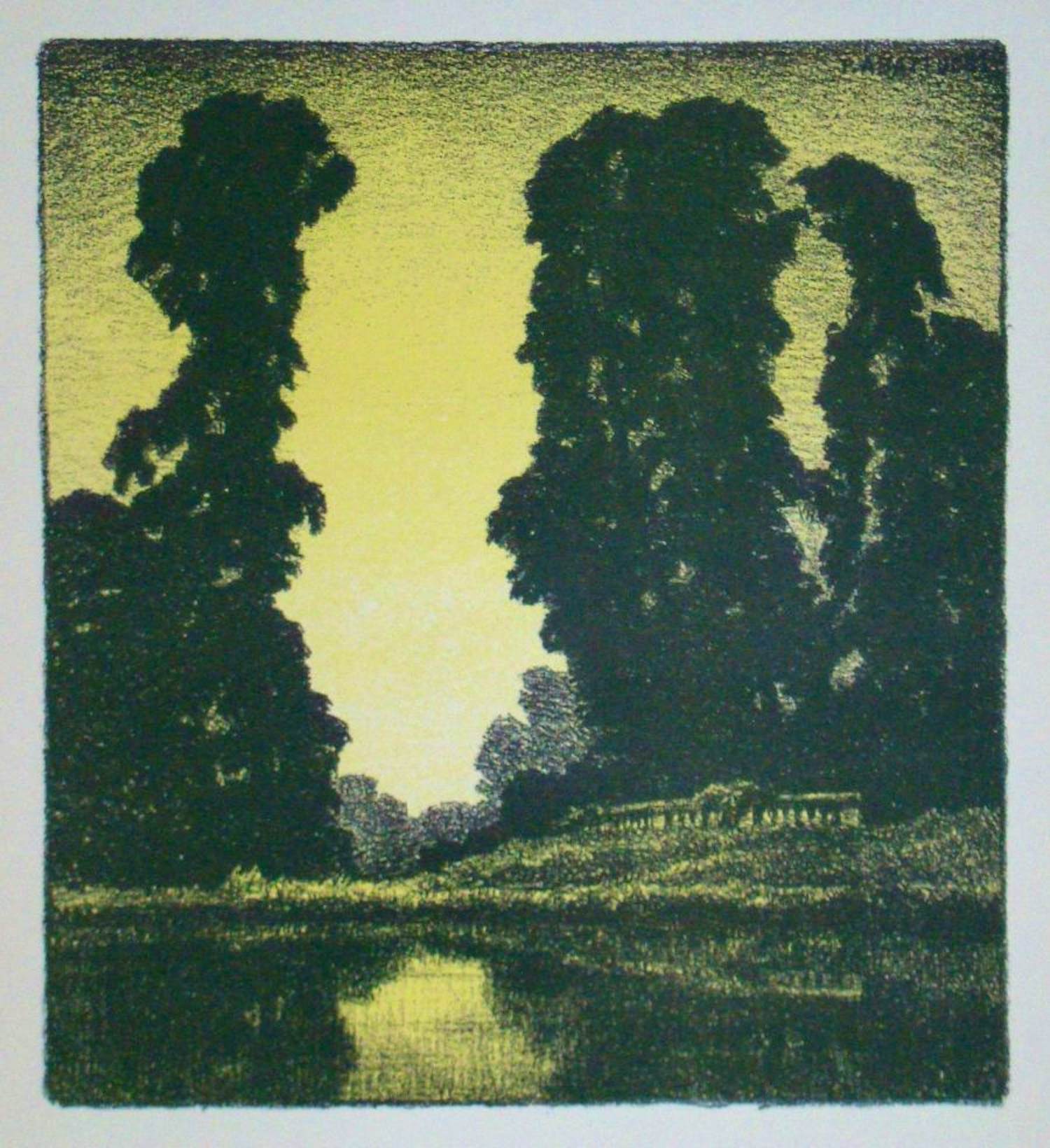 Pierre Abattucci - Parc Coin - 1931 - Originele lithografie - Gesigneerd kopen? Bied vanaf 100!