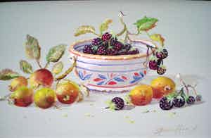 Thomas Heesakkers - Stilleven met fruit verkocht voor € 125!