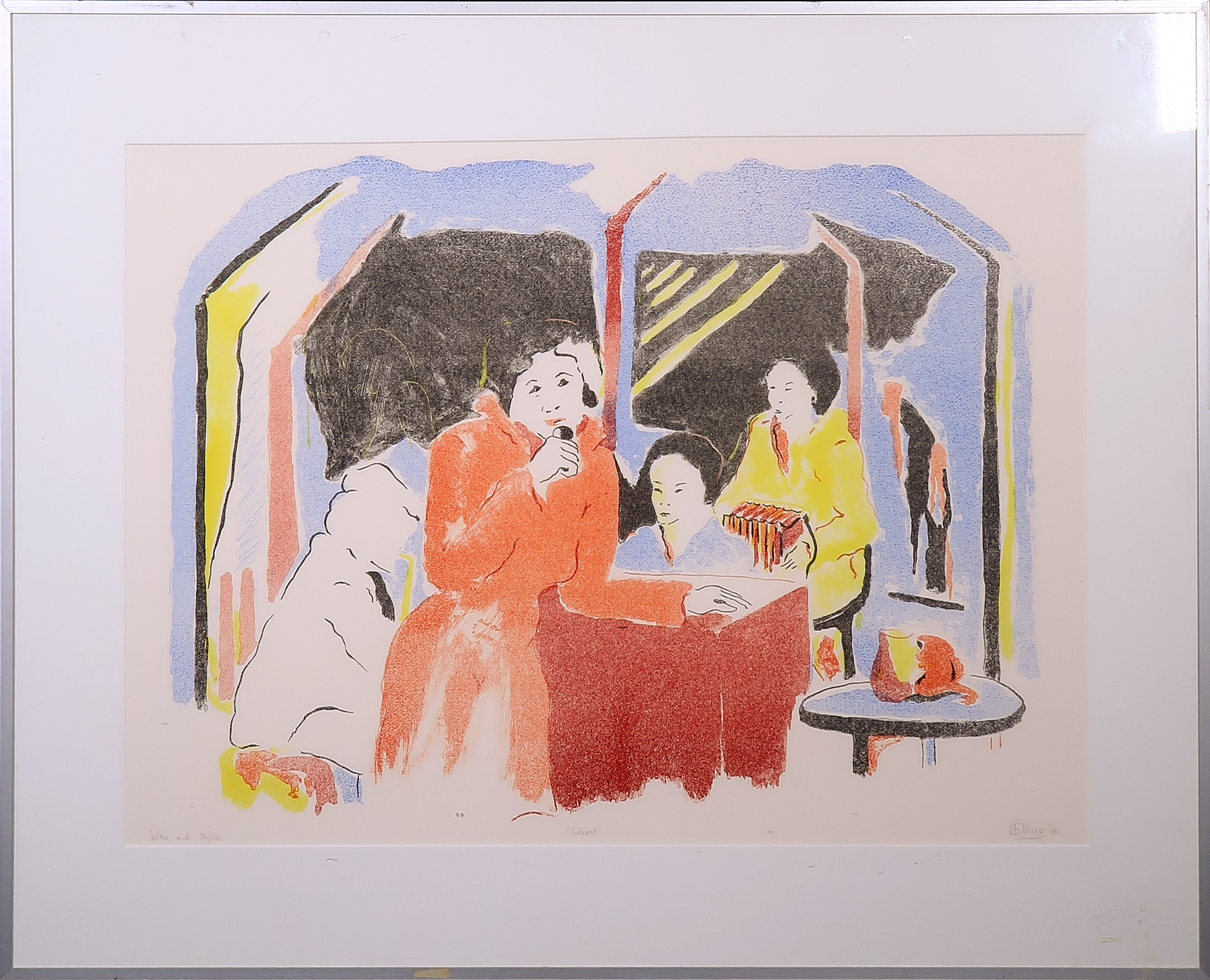 Ami Bernard Zillweger - Litho, Cabaret - Ingelijst kopen? Bied vanaf 1!