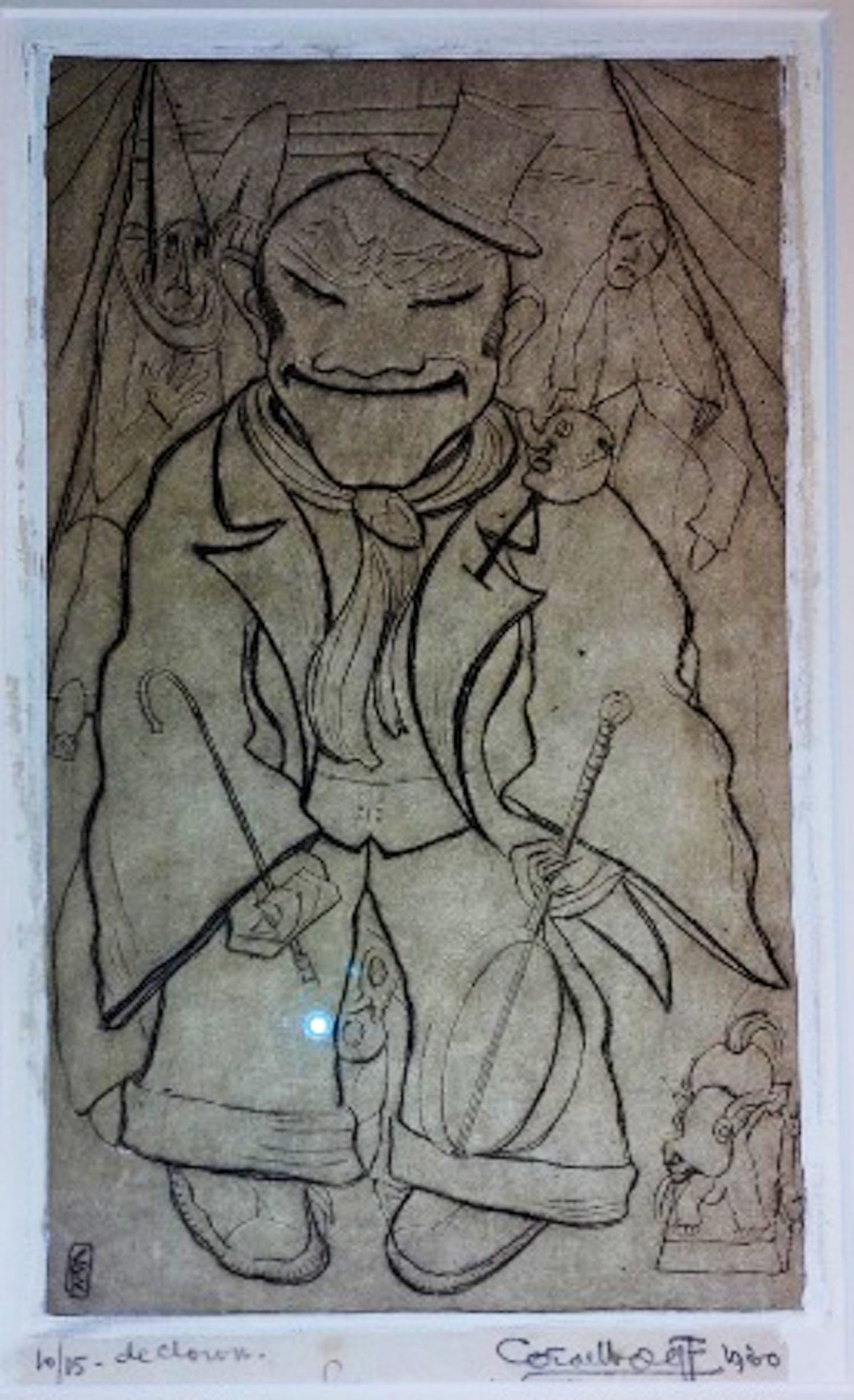 Cor de Wolff - Clowns in circuspiste verkocht voor € 65!