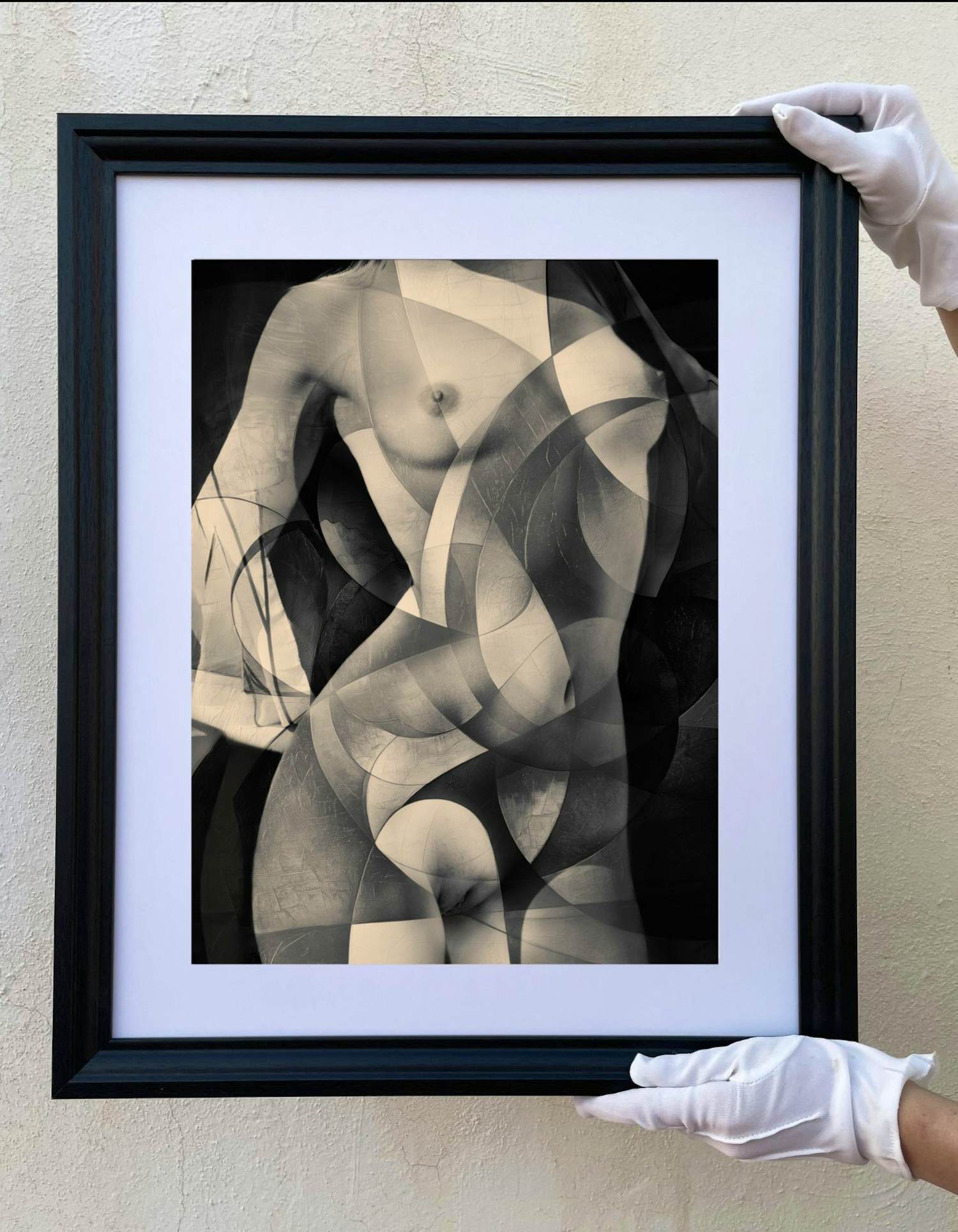 Lidiia Khaikara - Abstracte Naakt 3 - INGELIJST kopen? Bied vanaf 100!