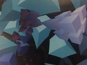 Hans Klaui - Mooi geometrische zeefdruk van Hans Klaui, kopen? Bied vanaf 40!