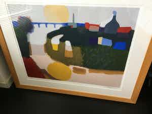 Leen Droppert - Abstract Leerdam aan de Linge verkocht voor € 85!