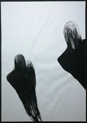 Monika Weiss - Gemengde techniek op papier, Zonder titel kopen? Bied vanaf 1!