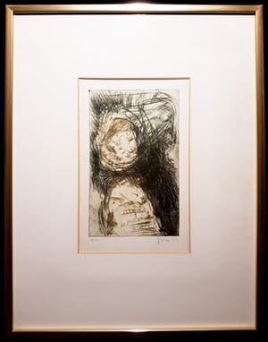 Asger Jorn - Compositie, 1959, ets (ingelijst) kopen? Bied vanaf 595!