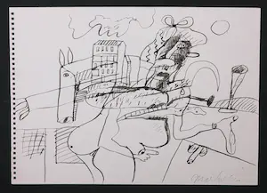 Anton Martineau - Lot van 3 unieke werken op papier! kopen? Bied vanaf 1!