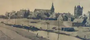 Willem Witjens - Gezicht op Hattem verkocht voor € 45!