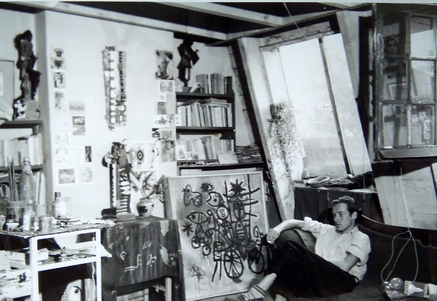 Corneille - Atelierfoto jaren 50 kopen? Bied vanaf 30!