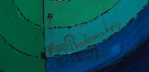 Kees Rademaker - Olieverf op doek, Abstracte compositie - Ingelijst (Groot) kopen? Bied vanaf 50!