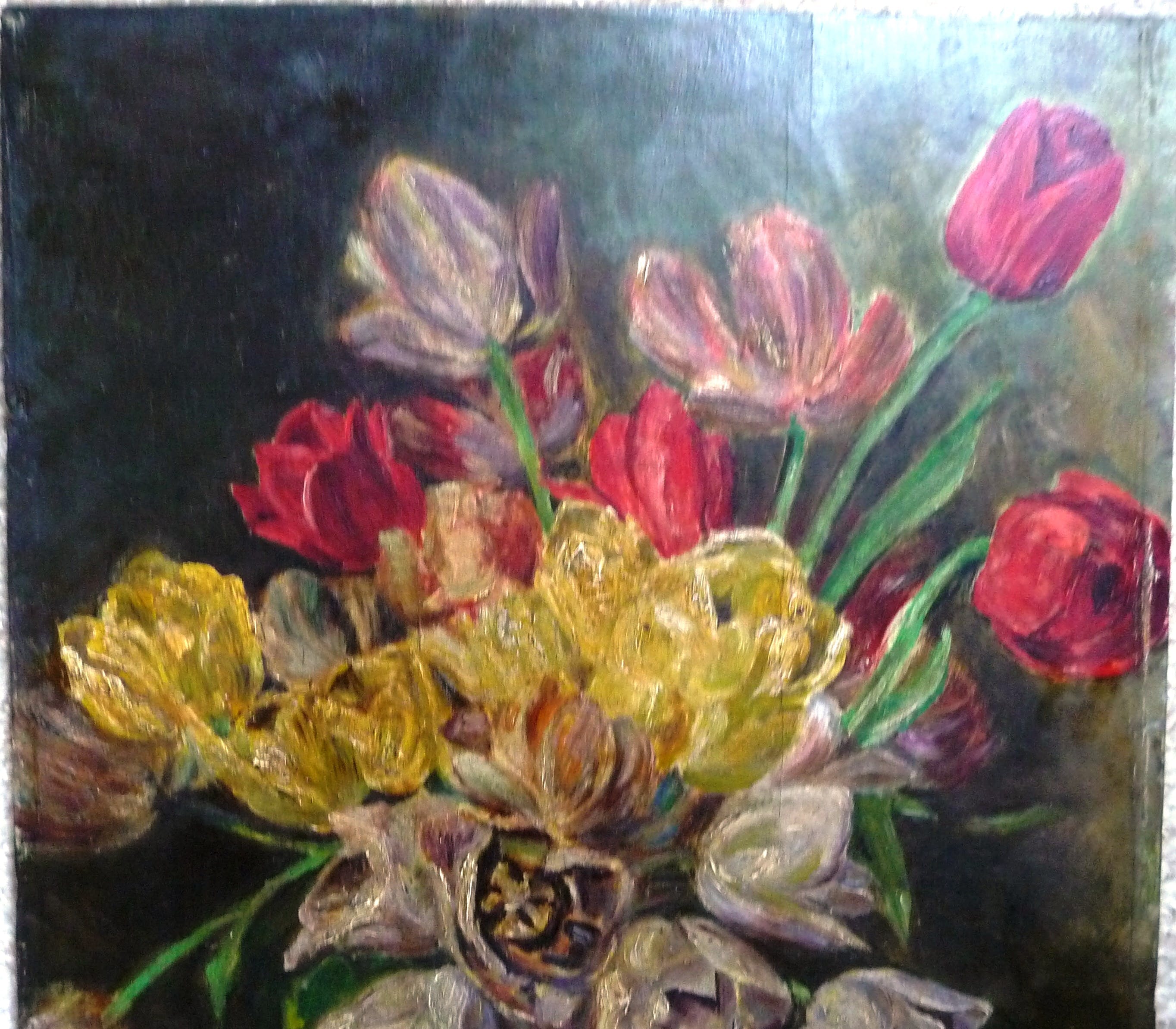 Johanna Elisabeth van Dooren - Tulpen in een vaas ca. 1920 kopen? Bied vanaf 120!