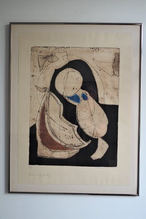 Cees Kortlang - Handgesigneerde kleurenets “Learning to fly” (1989) 7 /50 in metalen lijst kopen? Bied vanaf 75!