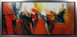 Peter Meijer - Zeefdruk op paneel, De brief - Ingelijst (Groot) verkocht voor € 60!