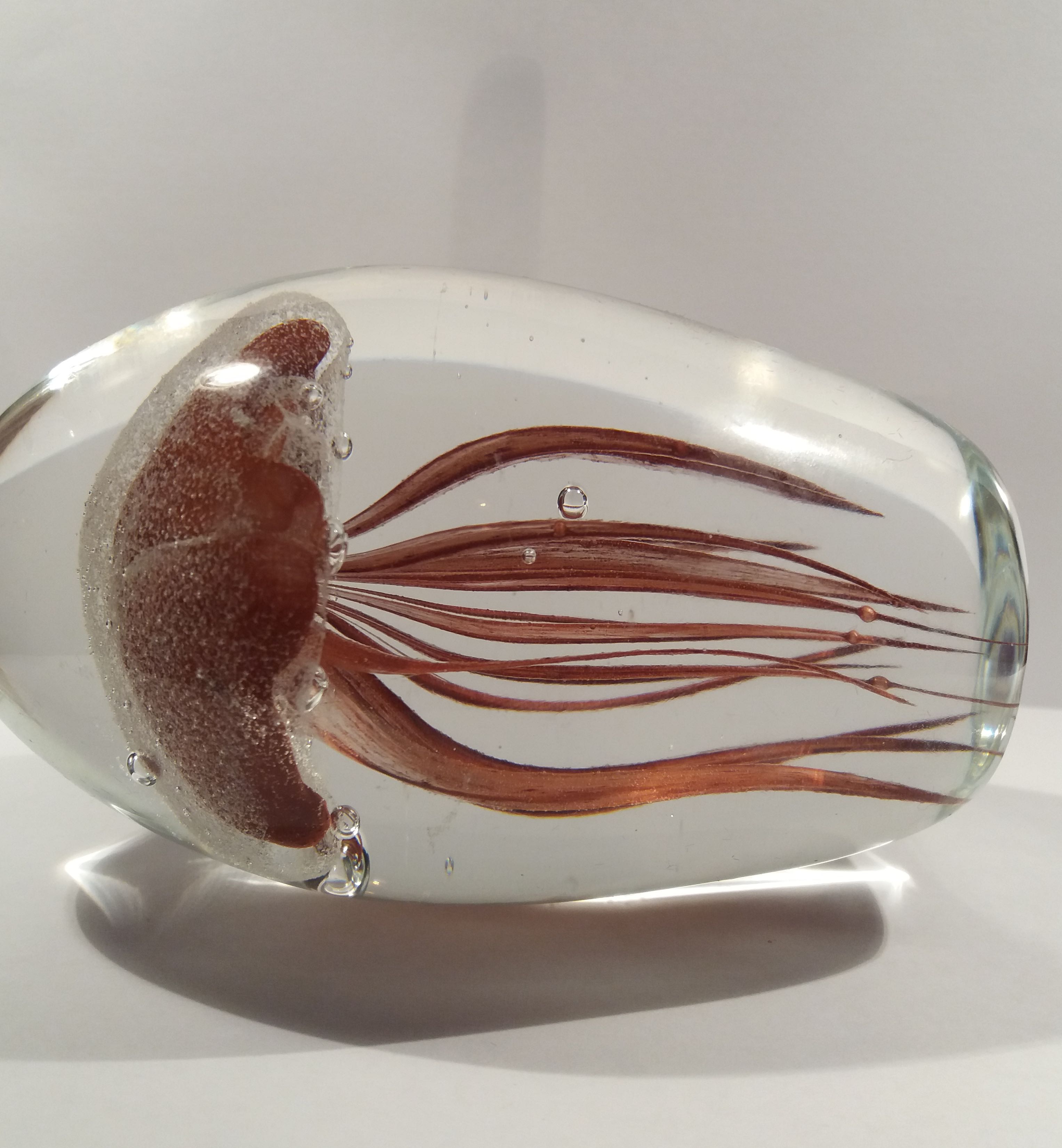 Niet of onleesbaar gesigneerd - 3D jellyfish Presse-papier Glow in the Dark kopen? Bied vanaf 1!