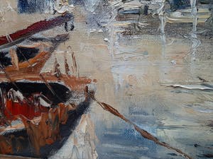 Henri Rowet - Schilderij: 'Le Port' kopen? Bied vanaf 50!