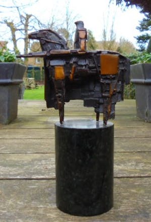 Eric Claus - de toernooiridder - prachtig patina! kopen? Bied vanaf 425!